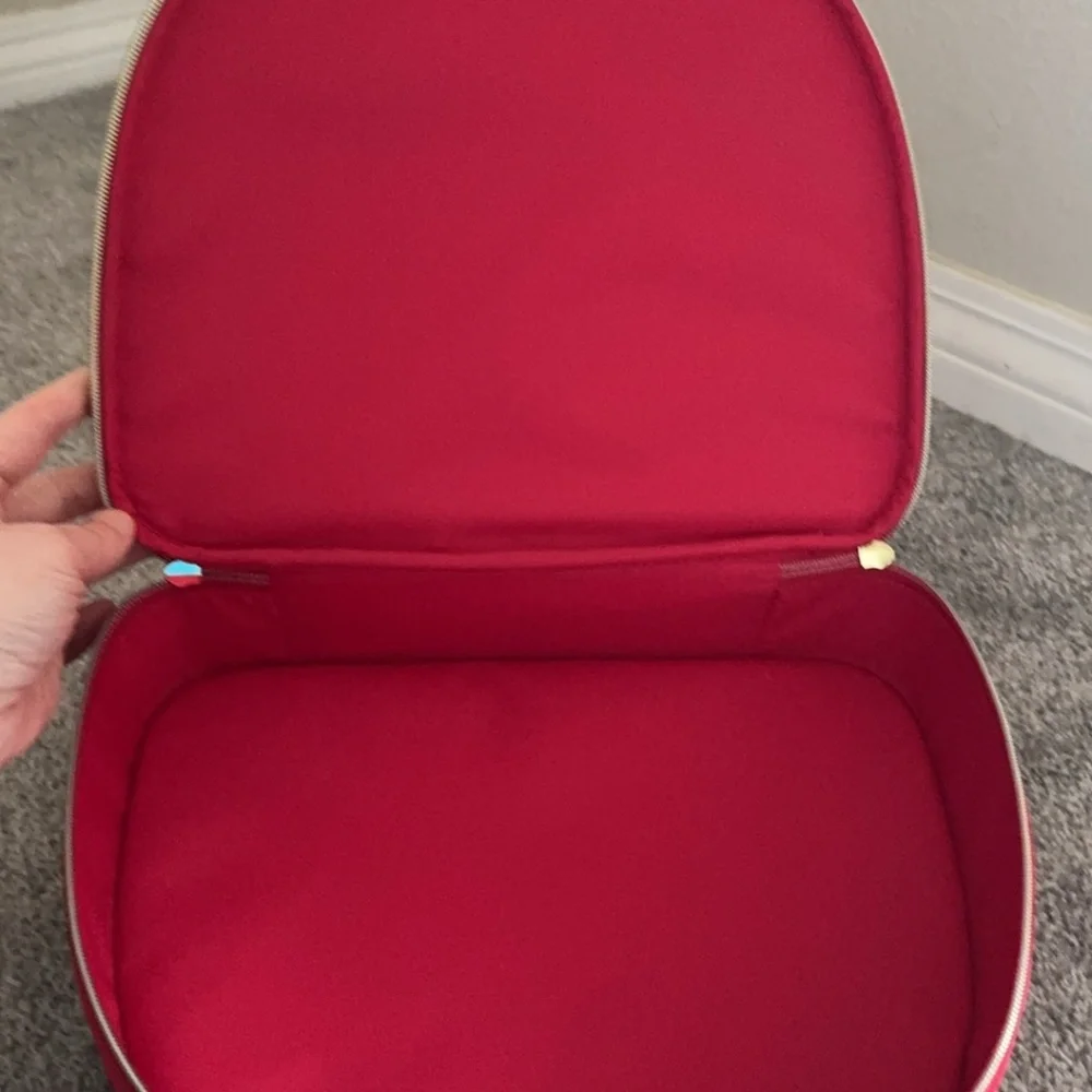 Estée Lauder 2025 Holiday Collection Red Polka Dot Cosmetic Train Case